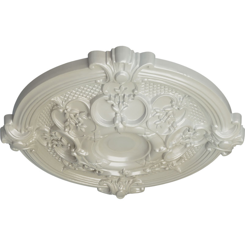 Médaillon de plafond H 17,375 po x l 17,375 po x P 1,75 po Milton, Bleu Flash