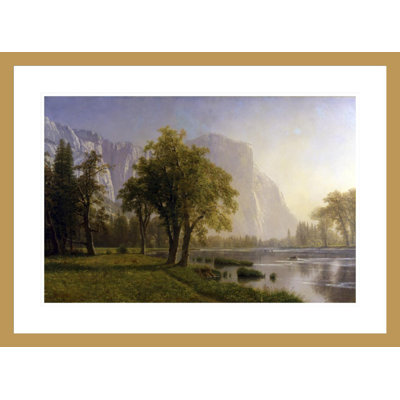 El Capitan Yosemite Valley California by Albert Bierstadt -Framed Giclee Print