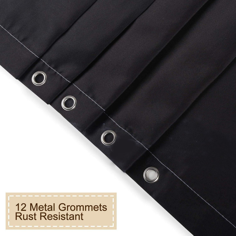 Shower Curtain with Hooks Included