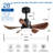 28 lnch Ceiling Fans with Lights and Remote/APP Control-59977552