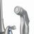 High Arc 2-handle Kitchen Faucet With Pull-out Side Sprayer, 360° Swivel Spout, 4-hole Installation