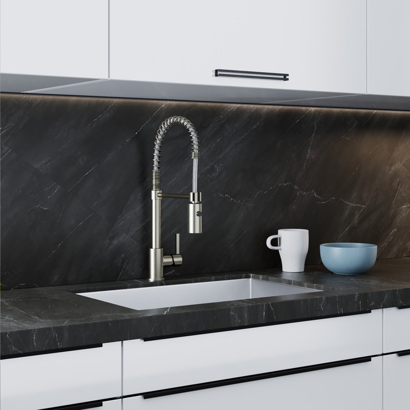 Dowell Pull Down Kitchen Faucet, Brushed Nickel
