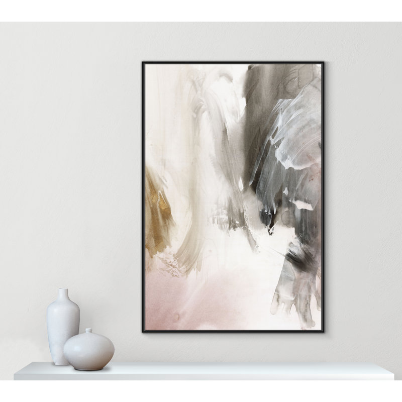 «Stratifié I» par Casa Fine Arts, H 61,5 po x l 41,5 po, Noir