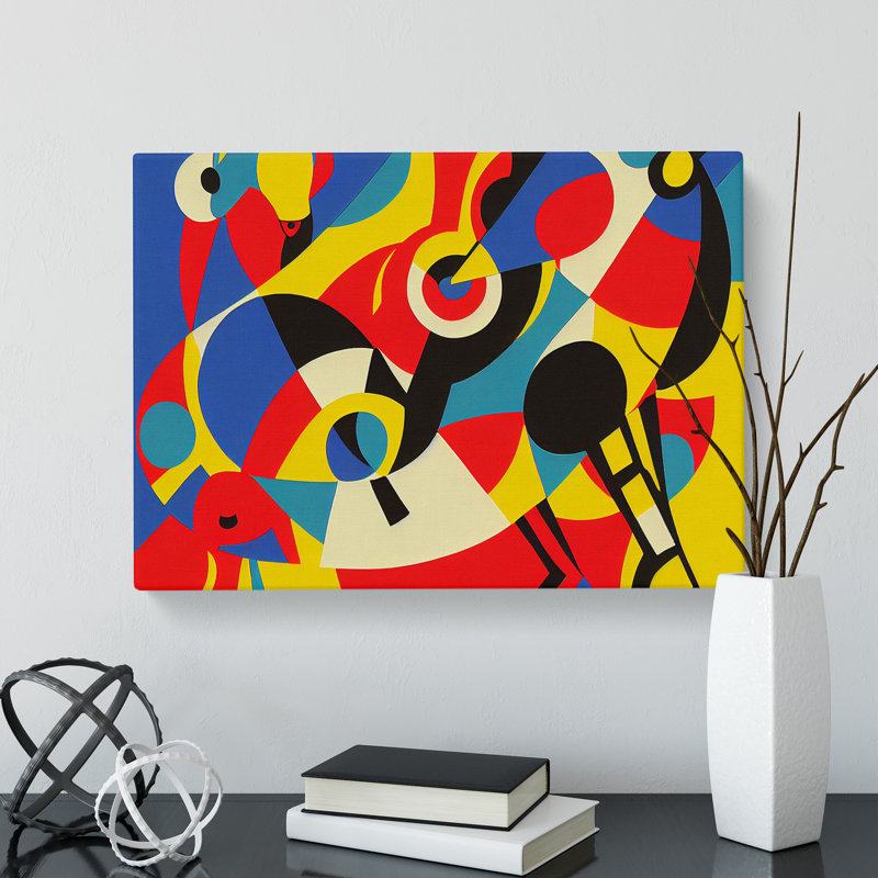 Blossoming Abstract Art - Wrapped Canvas, 40cm H x 60cm W x 3cm D