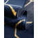 Glam Navy Blue Gold Area Rug