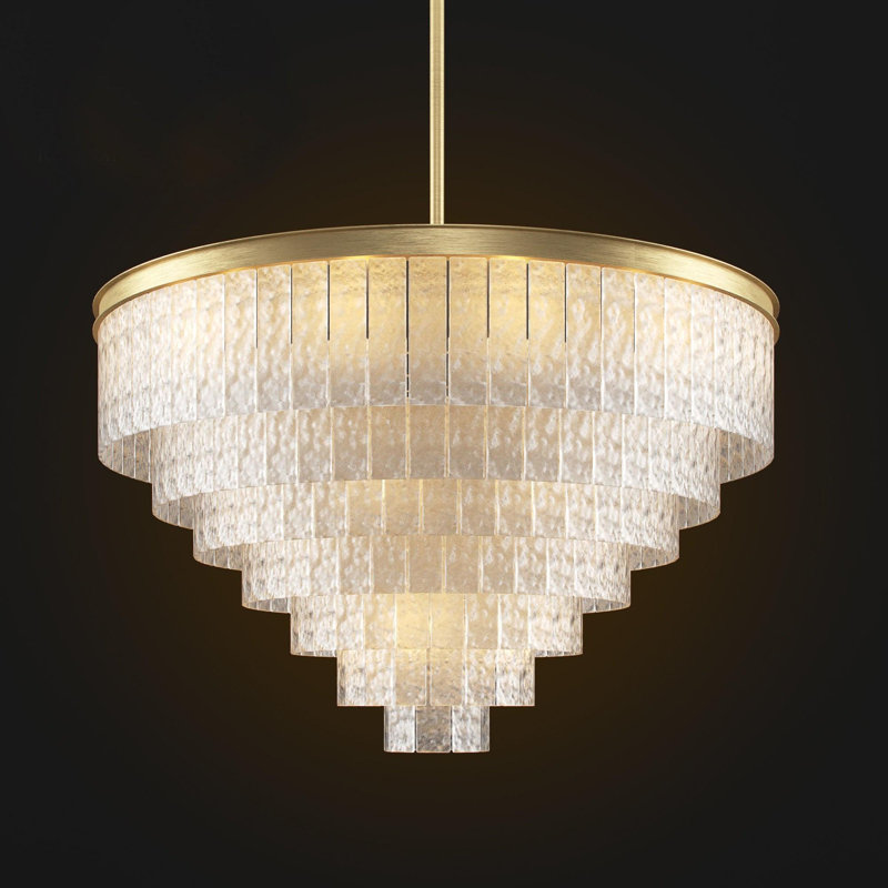 Koushirou 8 - Light Chandelier, Satin Nickel