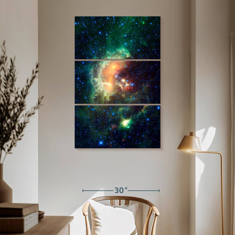 Oberle Sparkling Tadpole Nebula, 65" H x 42" W