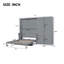 Queen Size Murphy Bed Wall Bed With Closet-533674514