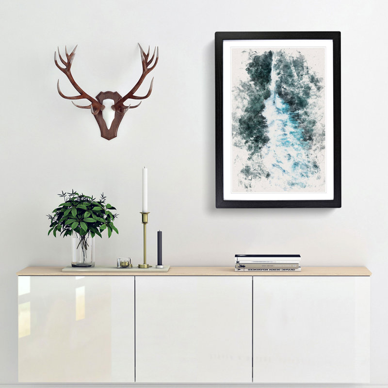 The Middle of the Wave - Picture Frame Graphic Art, Black Framed, 45cm H x 33cm W x 2cm D