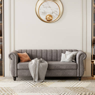 Alexvale Vintage Upholstered Sofa, 87% Off