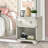 Grey 1-Drawer Nightstand
