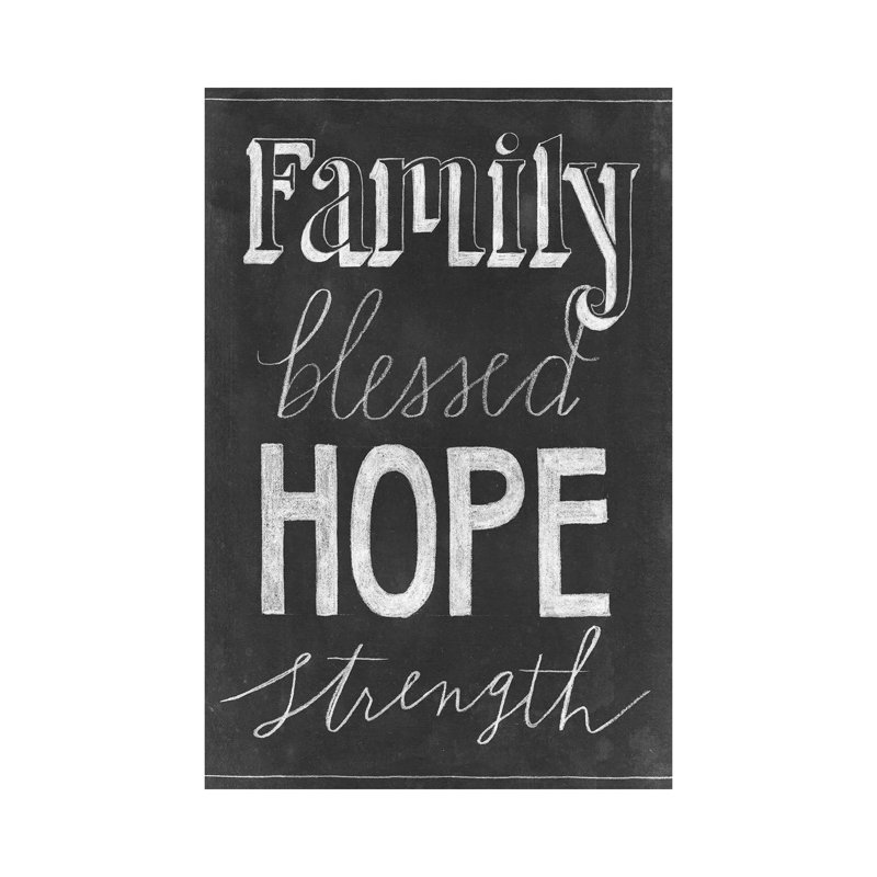 Chalkboard Faith IV by Grace Popp - Wrapped Canvas Painting, 20.32 cm H x 30.48 cm W
