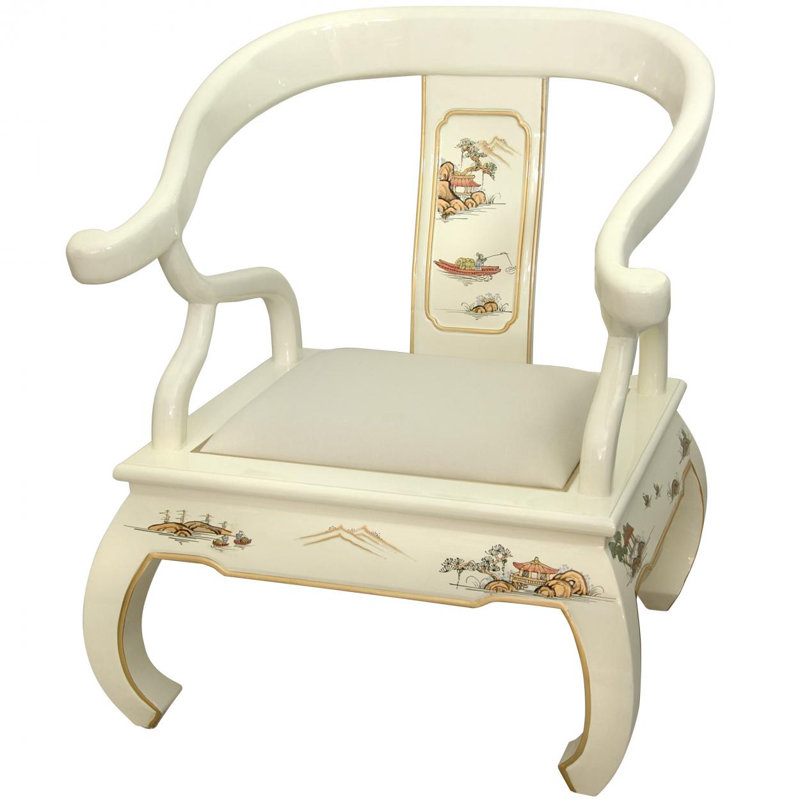 Fauteuil large de 26,5 po Feuerstein, Ivoire