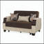 Causeuse convertible rembourrée avec rangement, brun foncé-271963405-271963407