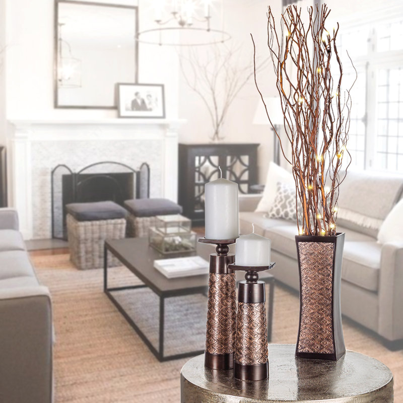Ensemble de 3 vases de table Dublin