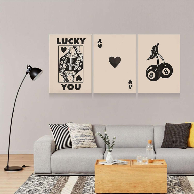 3 Piece Wrapped Canvas Print, 60 cm H x 40 cm W