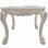 Bone White End Table with Claw Leg