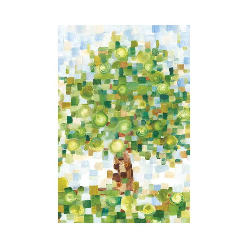 " Quilted Tree II " by Ethan Harper, 12" H x 8" W x 0.75" D, Wrapped Canvas, No Mat