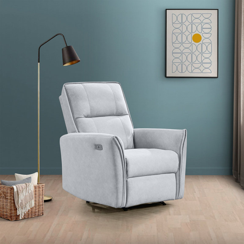 Fauteuil inclinable en suède