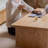 Log style simple solid wood coffee table