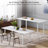 Dejanai Adjustable Metal Base Standing Desk with Power Outlet-394387688-394387687