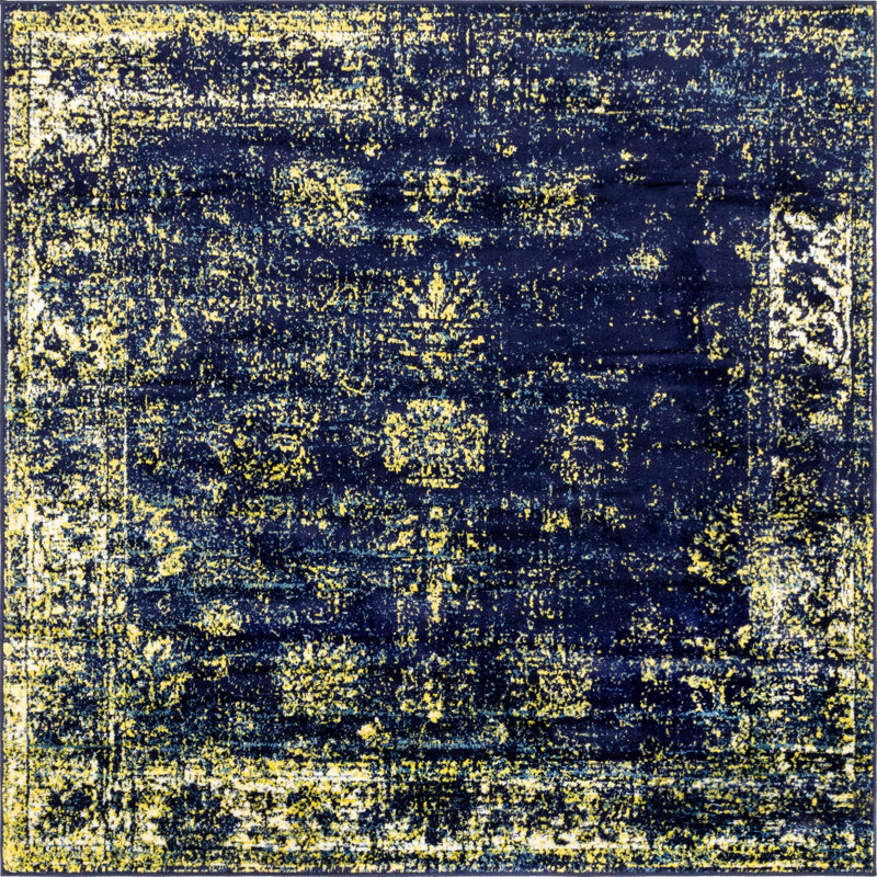 Floral Area Rug, Square 183cm
