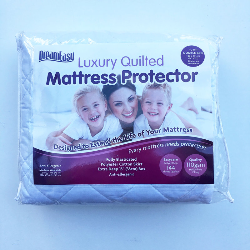 Fitted Mattress Protector Case Pack, Single (3')