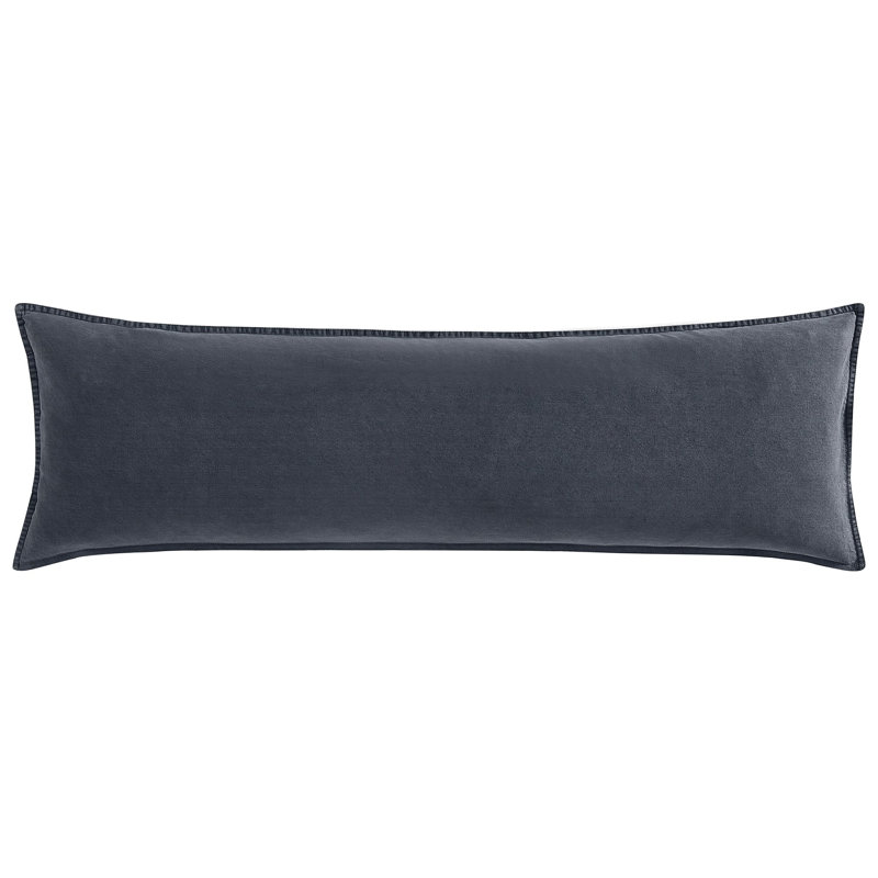 Coussin lombaire 14 x 42, Gris anthracite