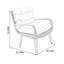 Chaise longue d'extérieur en osier Aule