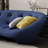 Italian Simple Design Blue Sofa