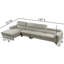 Canapé modulaire en cuir italien American Eagle Design EK-L030 -110161319-110161320