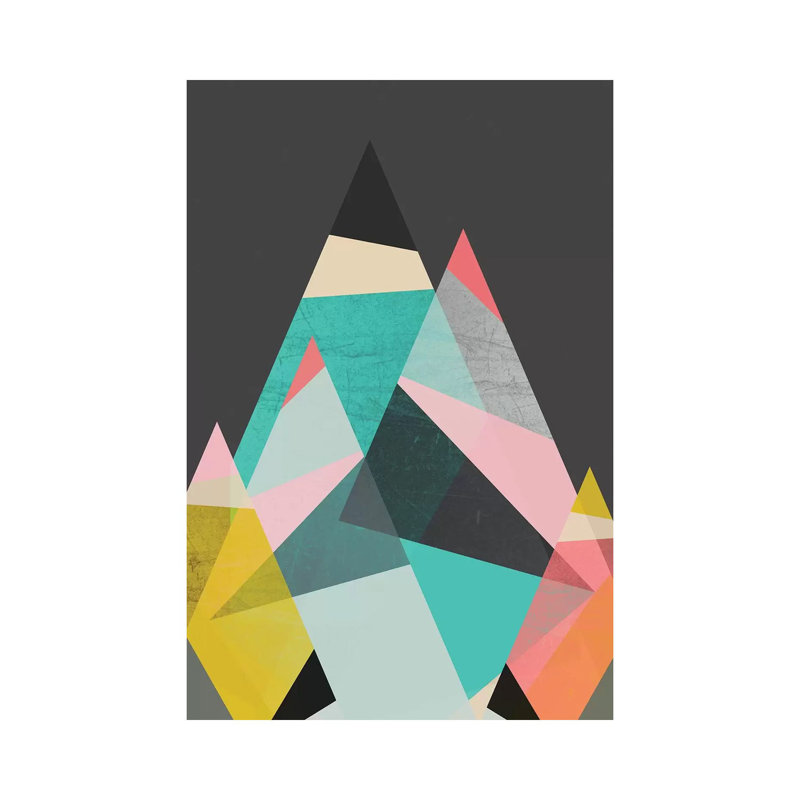 Geo Mountains by Susana Paz - Wrapped Canvas Print, 20.32 cm H x 30.48 cm W