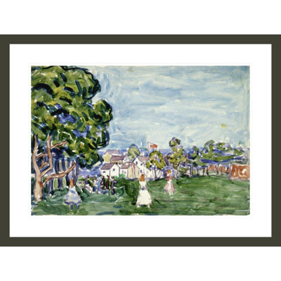 «Summer Day New England» par Maurice Brasil Prendergast, impression giclée sur cadre