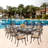 Afat 8 - Person Patio Dining Set with Rectangular Table , Cushions Included-982923339