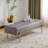 Jaxxon Modern Channel Tufted Bench With Gold Base
