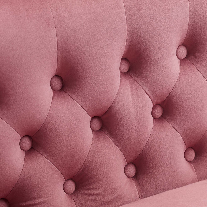 Modway Prospect Upholstered Armchair, Dusty Rose Velvet