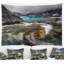 Polyester ruisseau Mountain qui coule dans le lac avec accessoires de suspension inclus-28489976