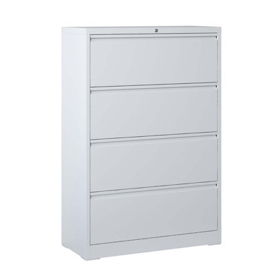 Manosh 35.43 " Wide 4 Steel Vertical Filing Cabinet