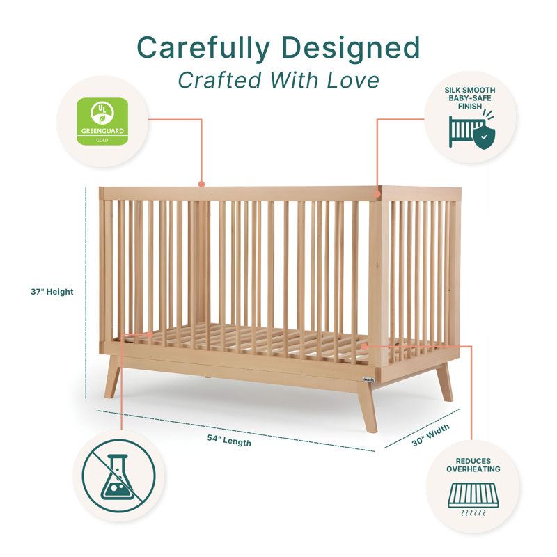 Soho 3-in-1 Convertible Crib, Natural