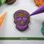 Tovolo Skull Cookie Cutter and Stamp Set of 6 for Halloween and Pirate Baking, Black