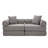 Modular  Sofa Bed For Apartment,Convertible Sofa Bed,Fixed-Shape Frame & Removable Armrests,Folding Mattress Sofa For Small Spaces ,No Assembly ,Corduroy,Dark Gray-1426655939