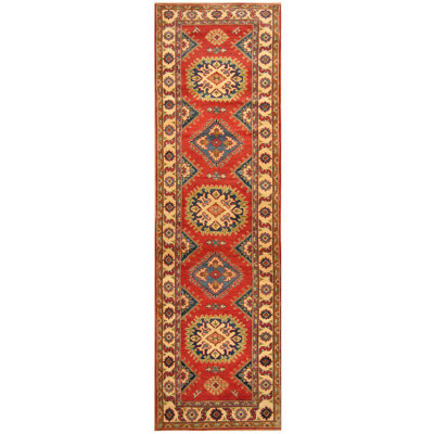 Jevon One-of-a-Kind 2'8" X 9'8" Runner Wool Area Rug in Red
