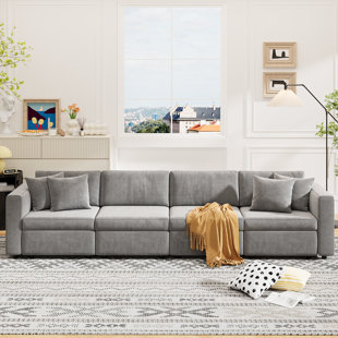 Canapé modulaire en velours PPorfamilia