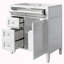 Meuble-lavabo simple 30 po avec plateau en céramique Safeya-1897705058