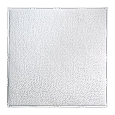 Sample - Chicago Glue-Up Ceiling Tile in Matte White