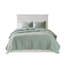 Courtepointe double / grand lit 3 pièces, décoration festive réversible, matériau en microfibre, rembourrage 90% coton, lavable à la machine, charme rustique, texture, délavé, style champêtre
