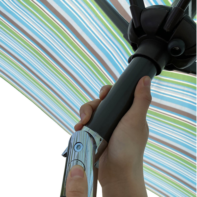 Parasol Tahire 102,76 avec contrepoids inclus, Bleu