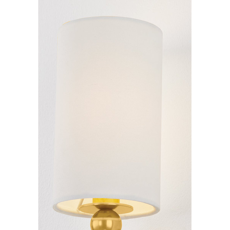 Lakeport 1 - Light Wallchiere Sconce, Aged Brass