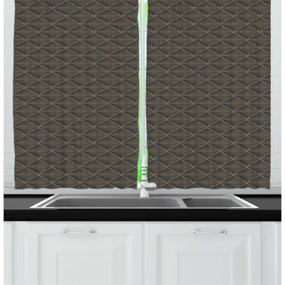 Ruffled Kitchen Curtain