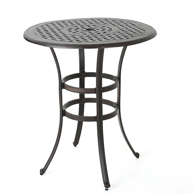 Table de bar en fonte d'aluminium